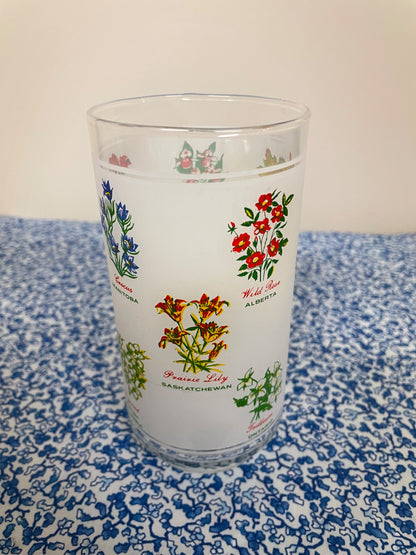 canada's provincial flowers glass