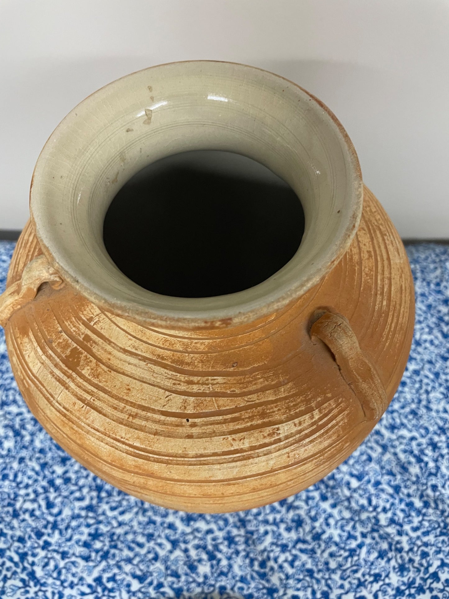 vintage clay pottery vase