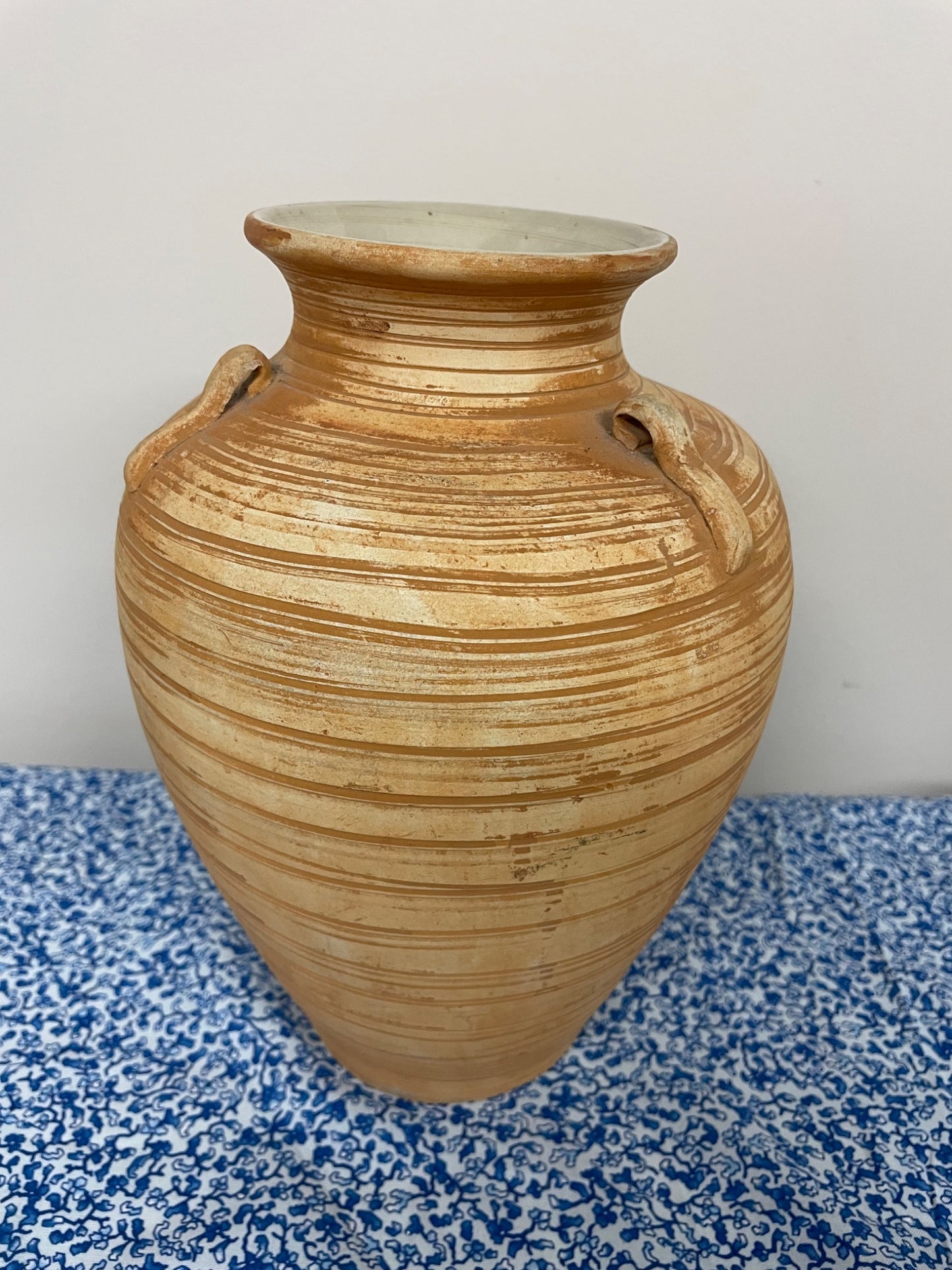 vintage clay pottery vase