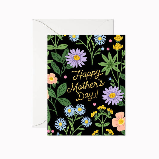 Happy Mother's Day Wildflowers Greeting Card