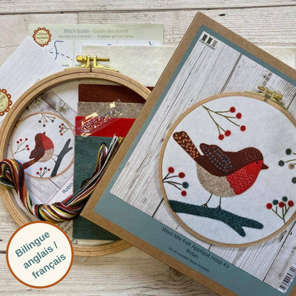 Robin Appliqué Hoop Craft Kit