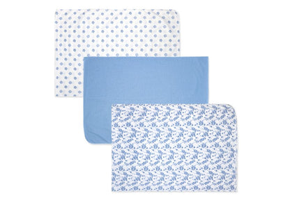 3-Pack Knit Baby Wrap Swaddles: Blue Bird Floral