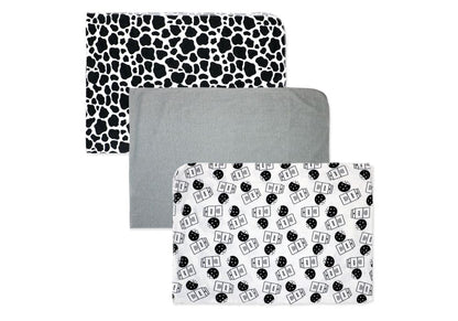 3-Pack Knit Baby Wrap Swaddles: Charcoal Milk & Cookies