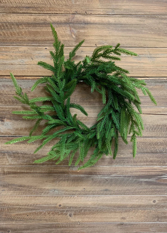 16" Pine Norfolk Wreath