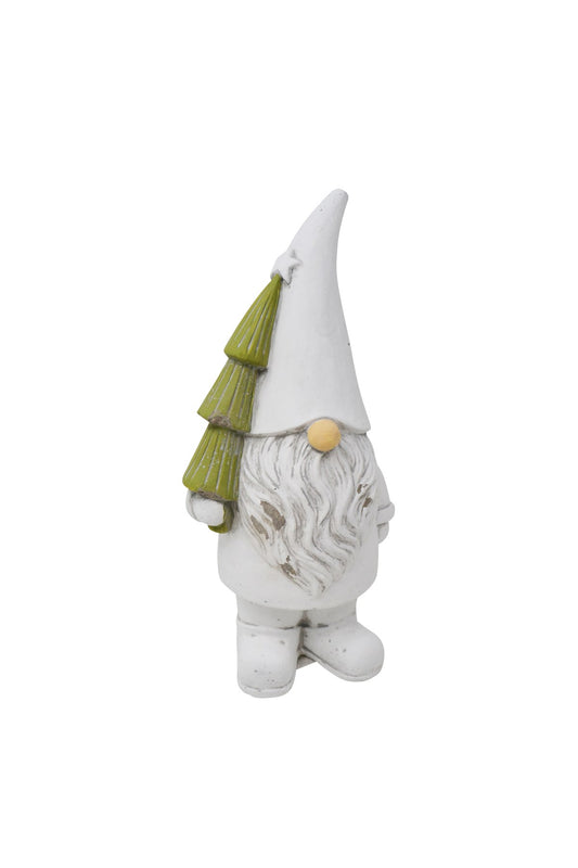 White gnome with tree