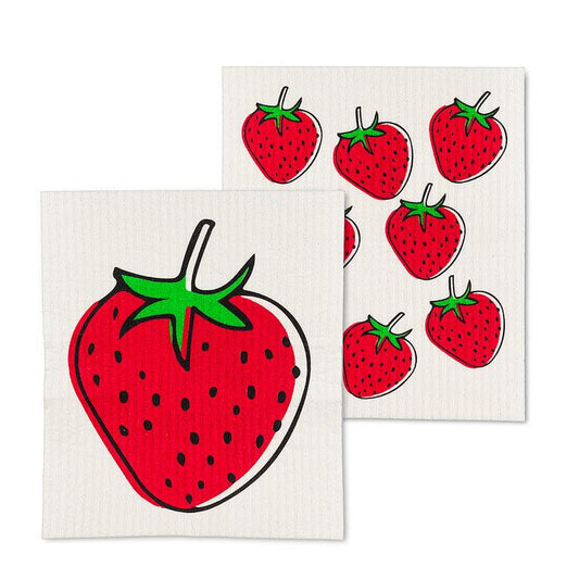 Strawberry Dishcloths - Set of 2