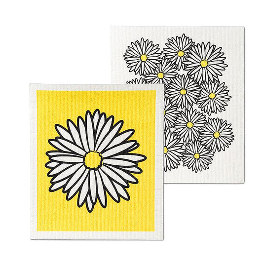 Daisy Dishcloths - Set of 2