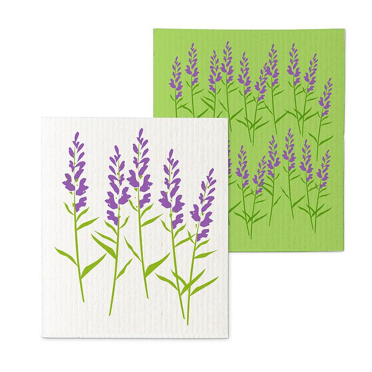 Lavender Branches Dishcloths