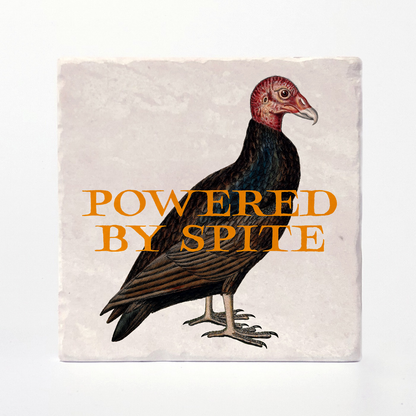 Powered By Spite - Effin' Birds Coaster