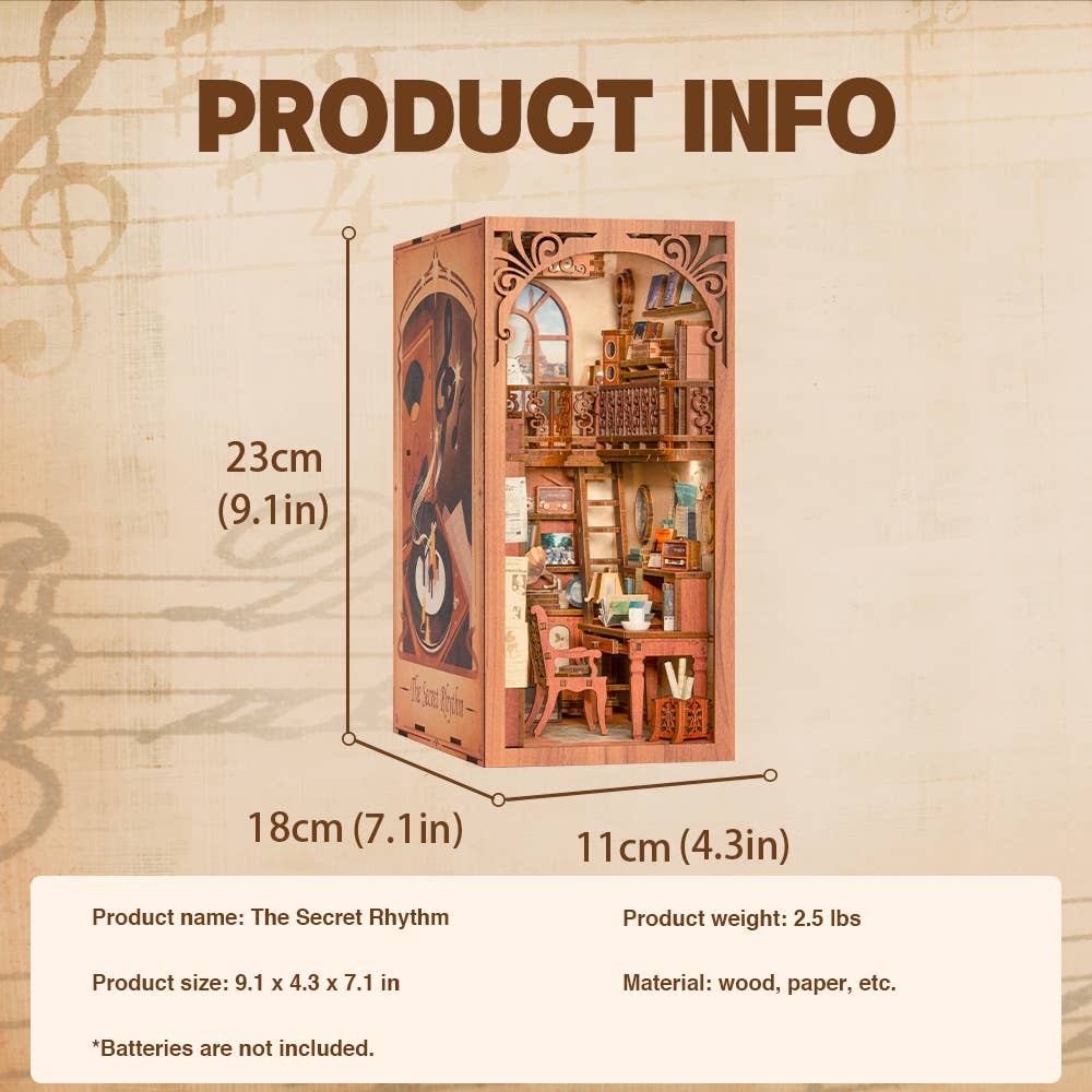 DIY Book Nook Kit: The Secret Rhythm