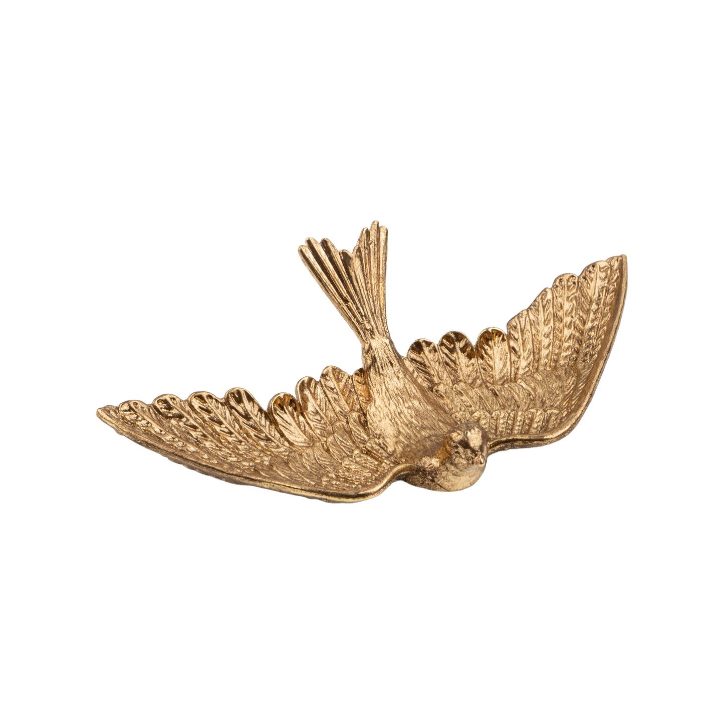 Pewter flying Bird Trinket Dish