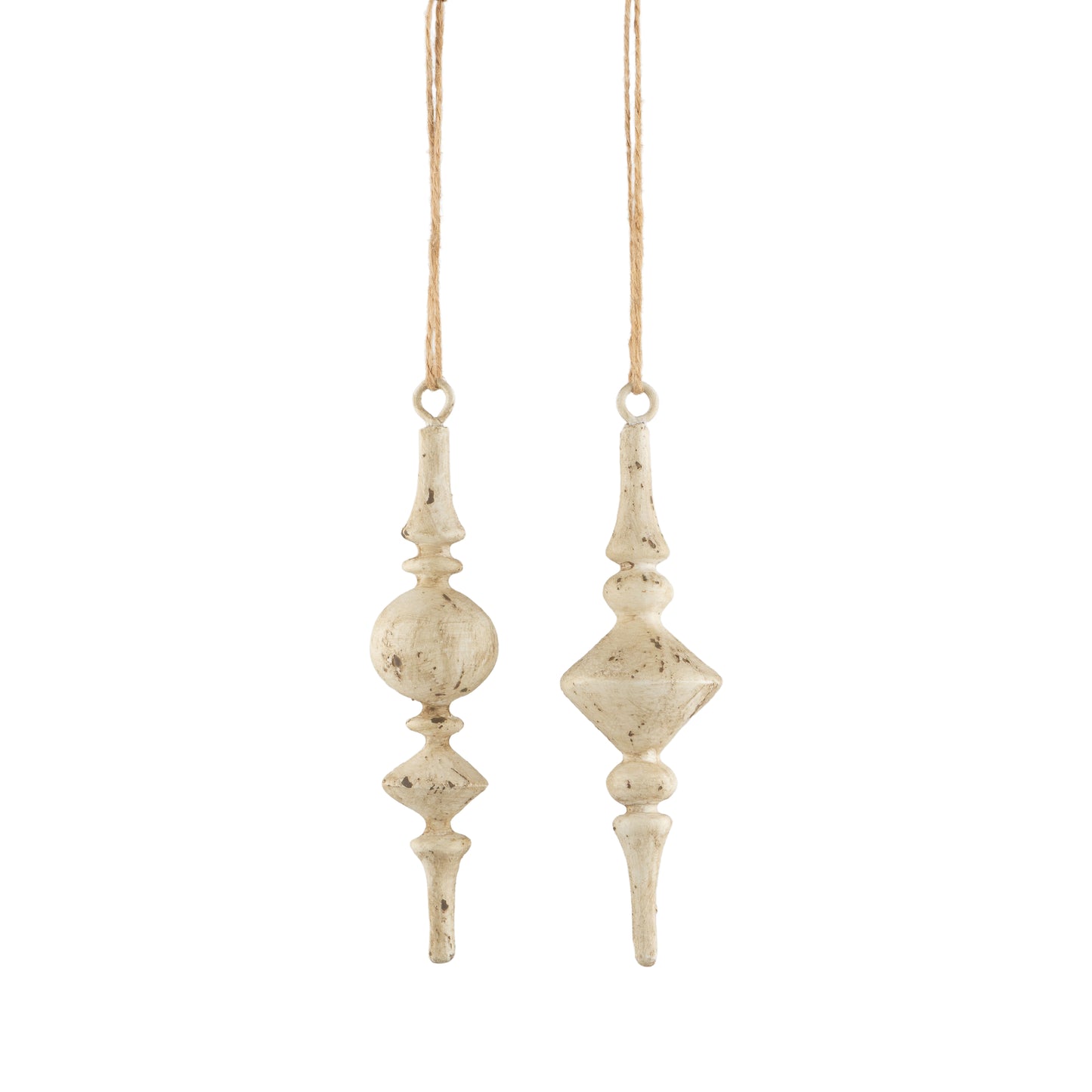 distressed Finial Ornament