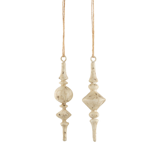 distressed Finial Ornament