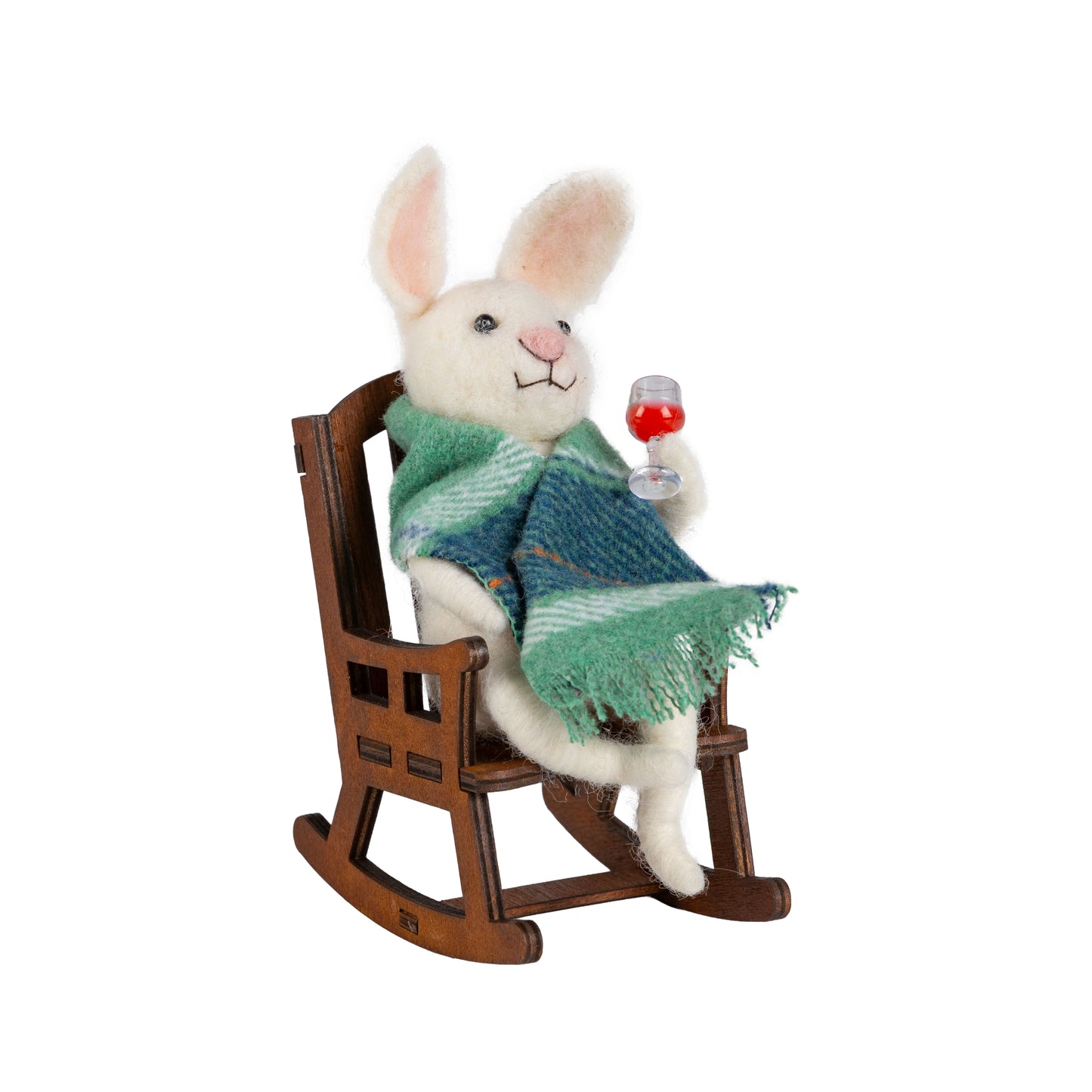 Felt Bunny in Rocker