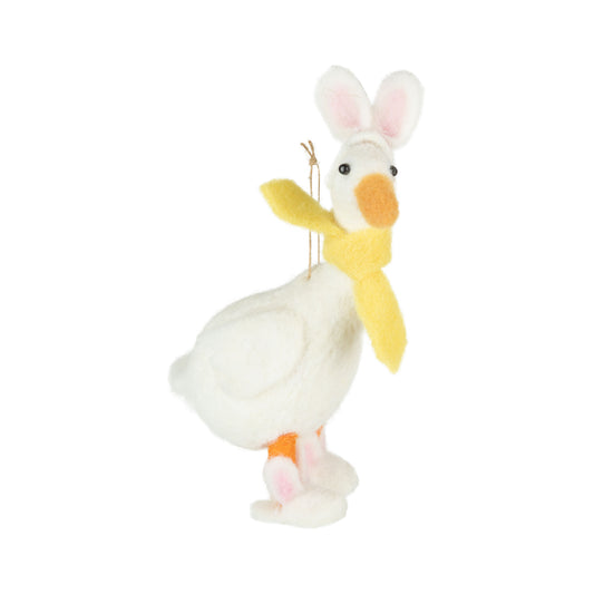 Felt Duck with Bunny Years
