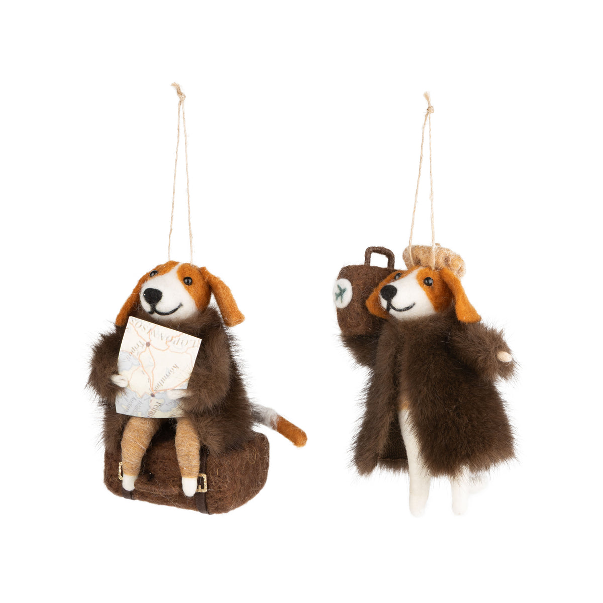 Traveling Dog Ornament