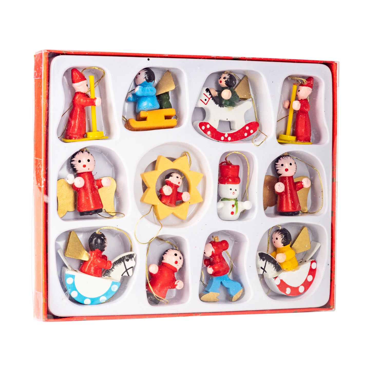 Set of 12 individual vintage ornament