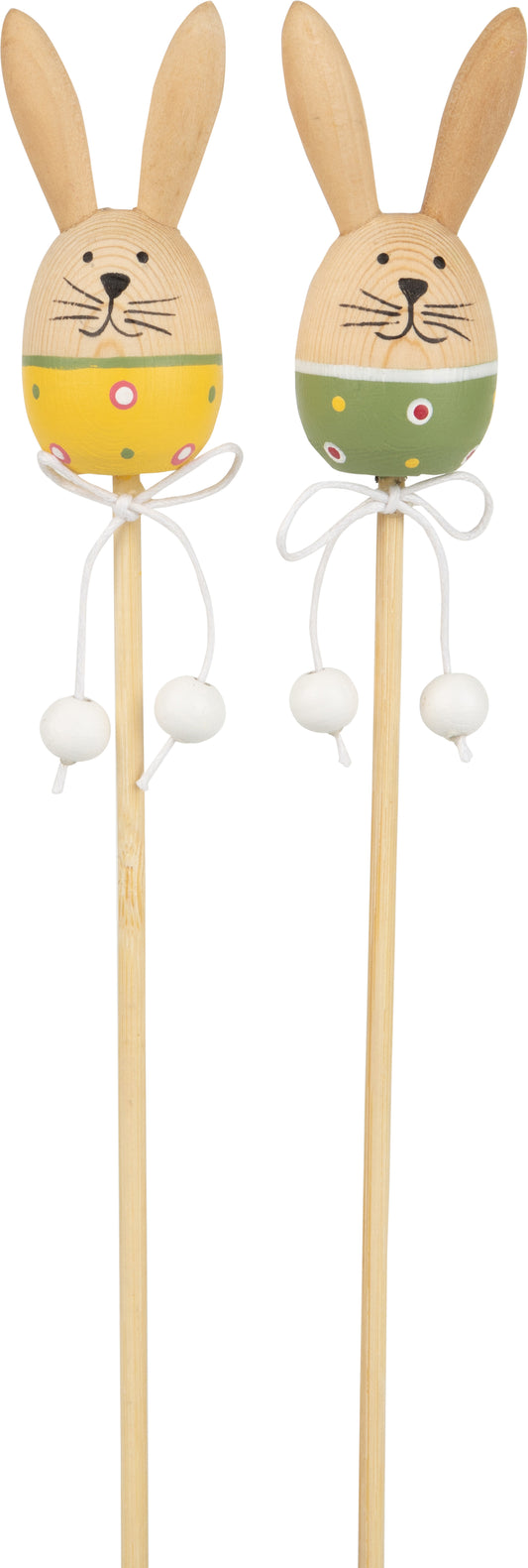 Wood Bunny Flower Pick