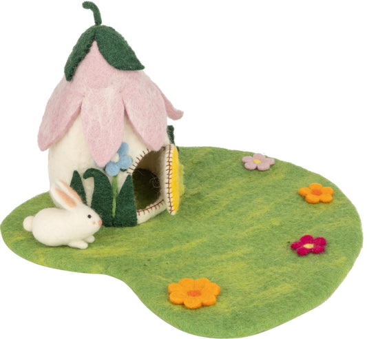 Felt Floral Fairy House