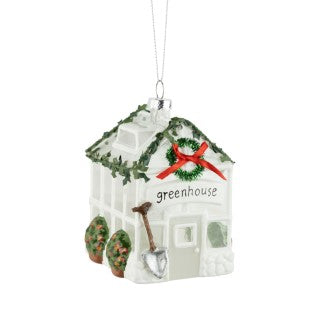 White Glass Ornament