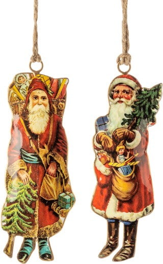 Transfer Santa Ornament