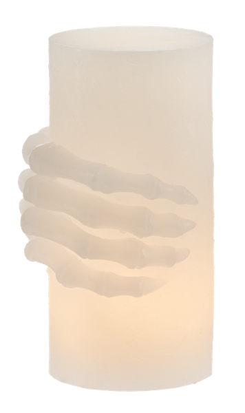 LED Skeleton Hand Pillar
