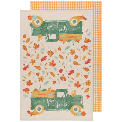 Autumn Harvest Coordinated Dishtowels - Set of 2