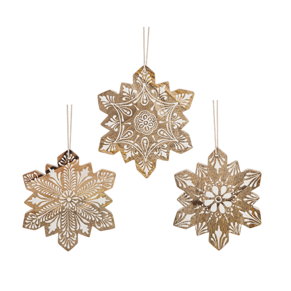 Handpainted Snowflake Ornament