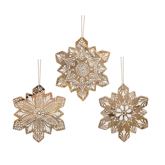Handpainted Snowflake Ornament
