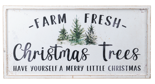 Farm Fresh Christmas Trees Wall Decor
