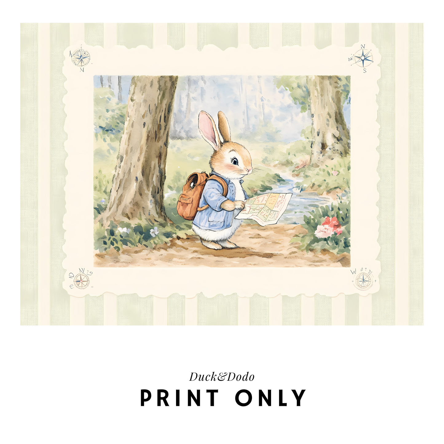 Journey Bunny Print