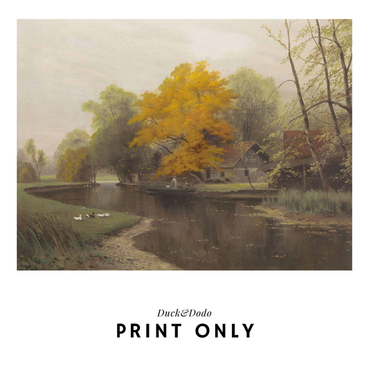 Scenery Print - Fall tree