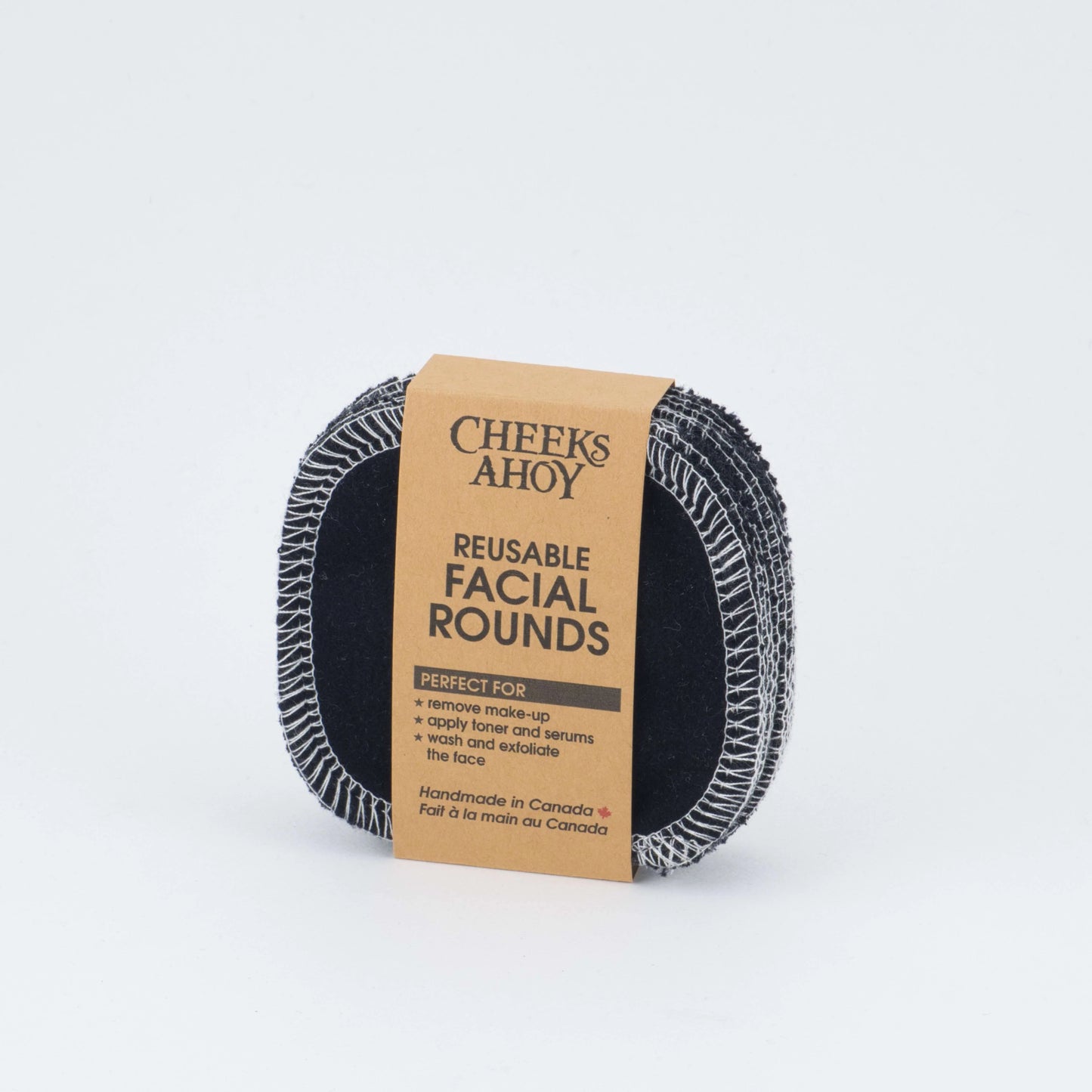 Black Hemp Facial Rounds - Black