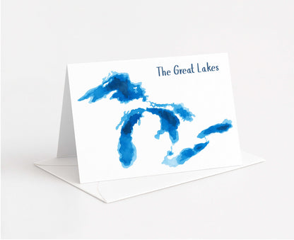 lake greeting card