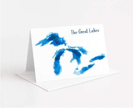 lake greeting card
