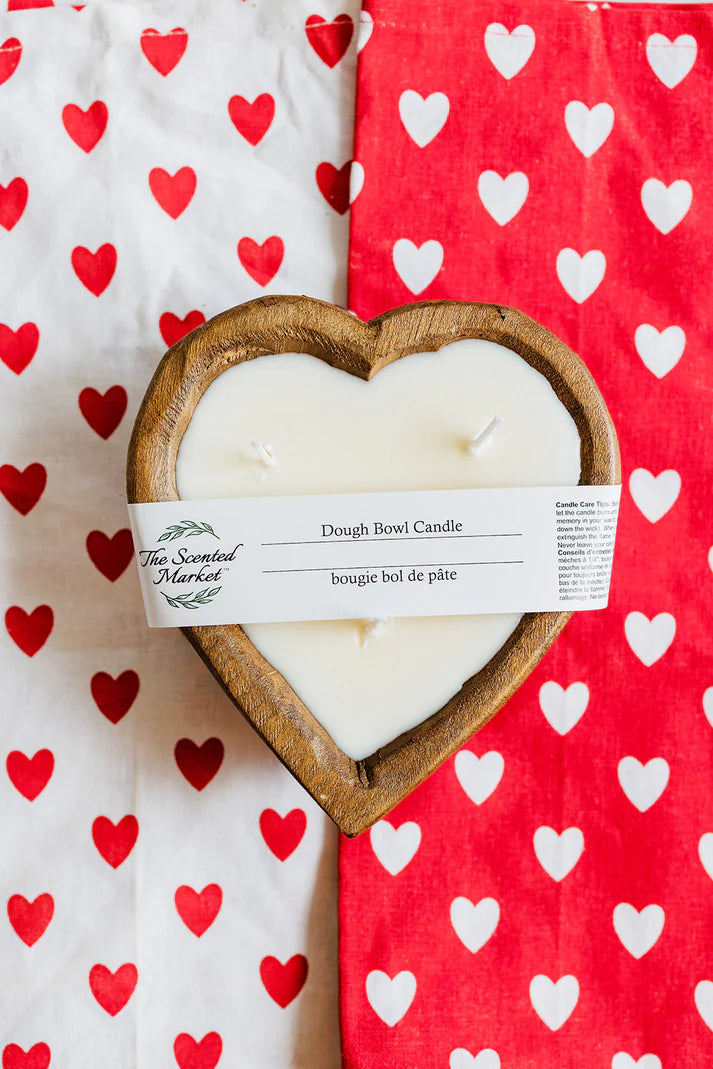 Heart Dough Bowl Candle