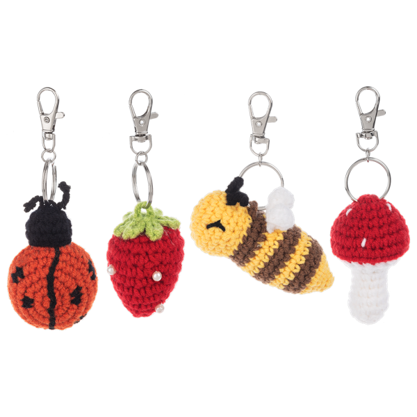 Crochet Garden Key Fob