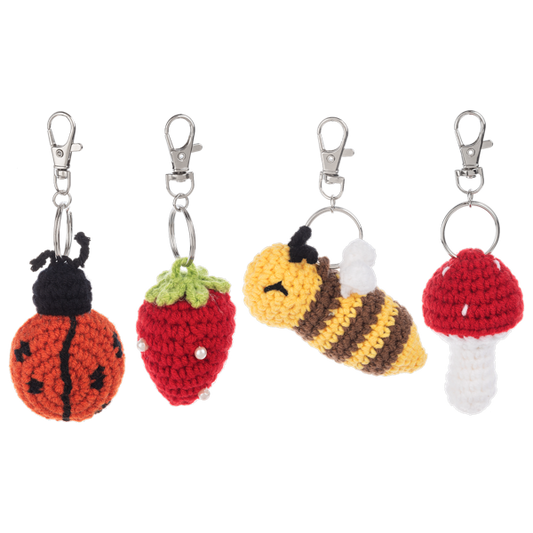 Crochet Garden Key Fob