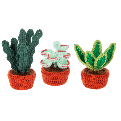 Crochet Succulent Plant Figurine
