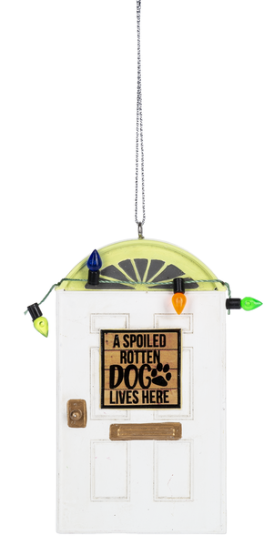 Dog Door Ornament