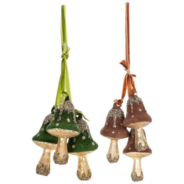 Mushroom Cluster Ornaments