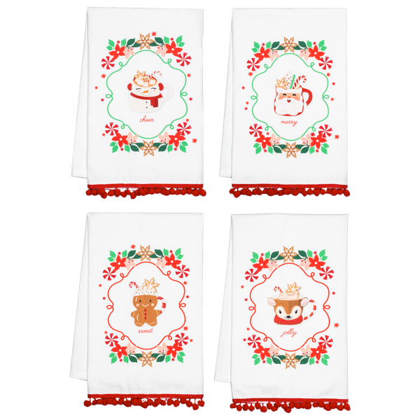 Baking Holiday Message Tea Towel