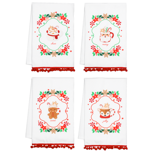 Baking Holiday Message Tea Towel