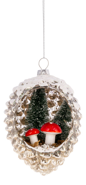 Mushroom Diorama Ornament