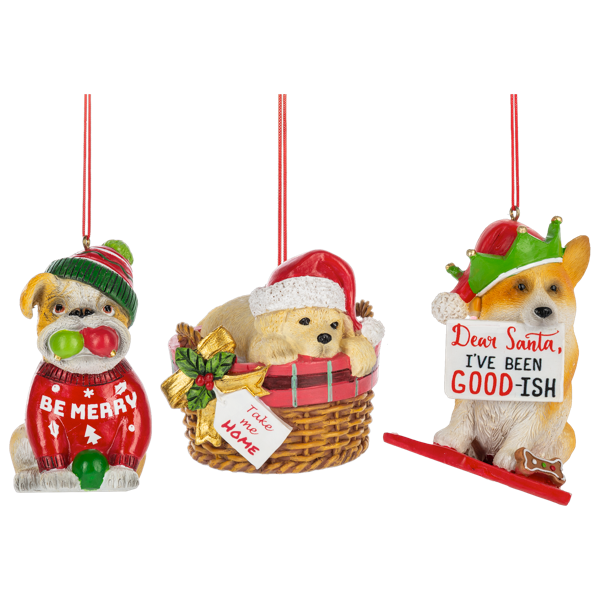 Christmas Puppy Ornament