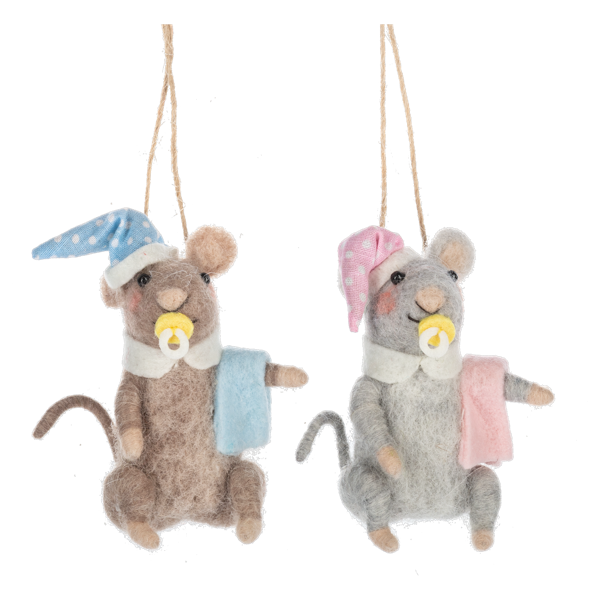 Mouse Baby Ornament