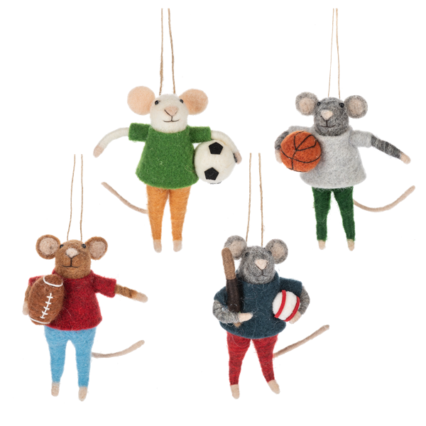 Mouse Sport Ornmaent