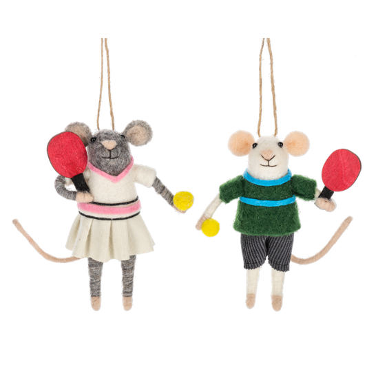 Pickleball Mouse Ornmanet