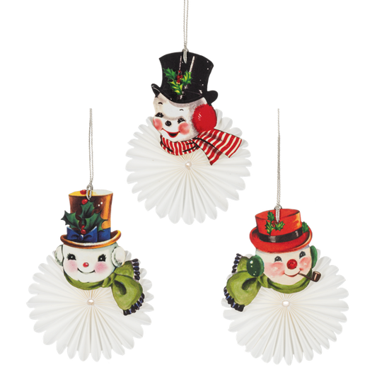 Vintage Snowmany Ornament