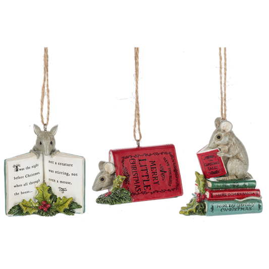 Mouse Storybook ornament